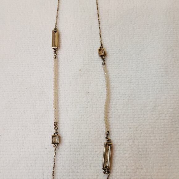 Loft long bead and stone necklace - Picture 3 of 7